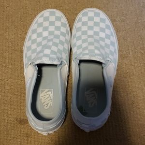 🎁🦋 Blue checkered Van's